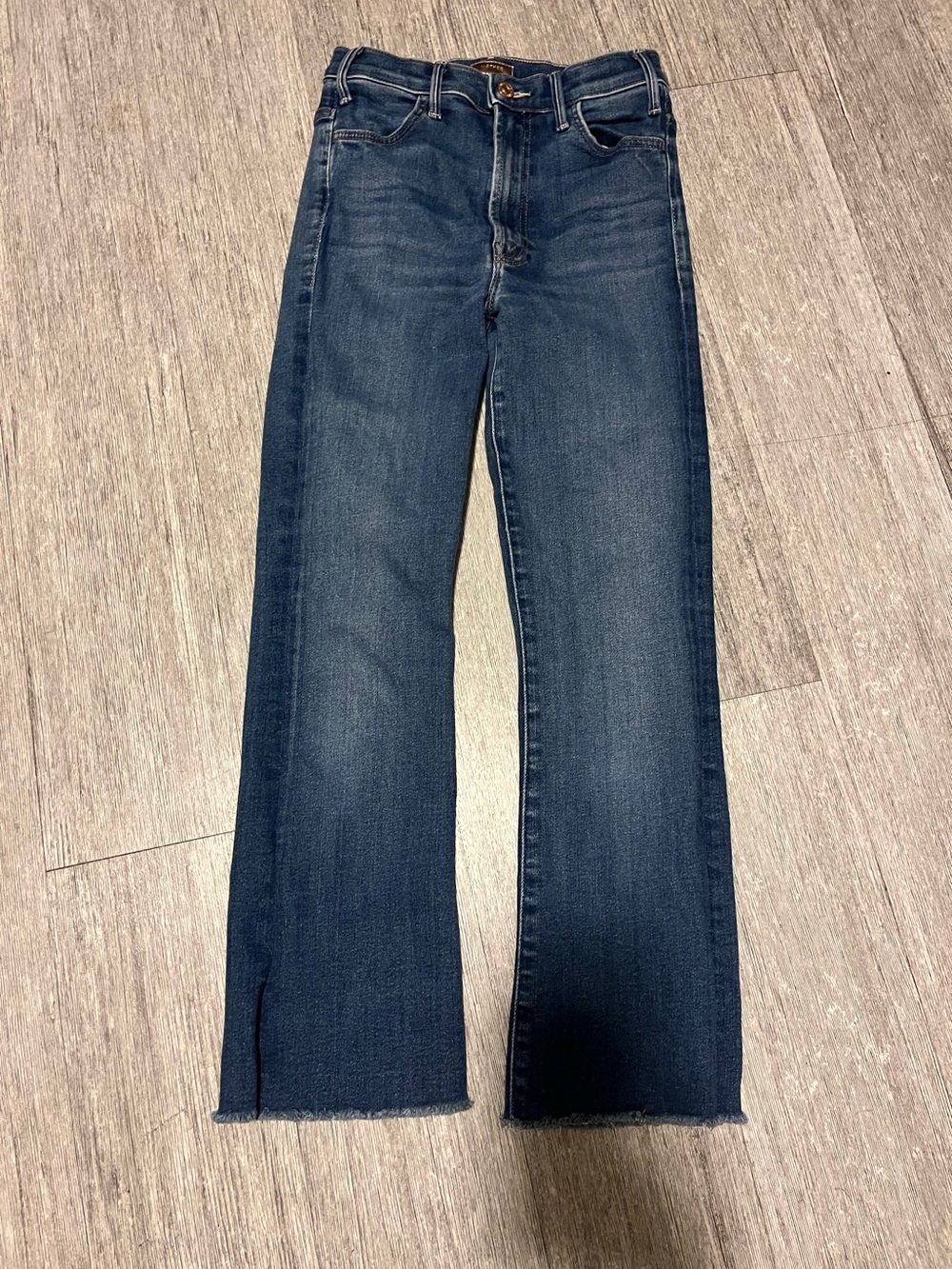 MOTHER Women's Ankle-Cropped Jeans in Dark Blue